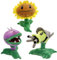 Dyharnsty Plants vs Zombies Plush Toys Soft Figure Doll, Plants vs Zombies Toys PVZ Plush Sun Zombie 1 2 Set