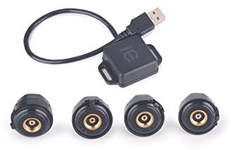 erisin TPMS 4 Sensor Adapter Empfänger Kit Auto USB TPMS Interne Reifendrucksensoren Reifendruckkontrolle Ersatz für Android GPS Navigation Display