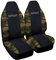 Rebeca Shop® Autositzbezüge kompatibel für Smart | Made in Italy | Set Vordersitzbezug für Paar (W450 - erste Serie, Schwarz/Camouflage Grün)