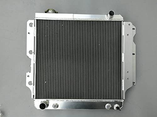 FSMOTO Radiateur en aluminium pour moteurs Je-ep Wrangler YJ TJ 2.4L/L4, 2.5L/L4, 4.0L/L6, 4.2L/L6
