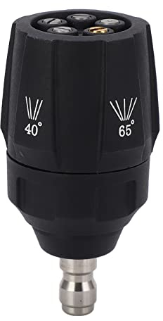 Boquilla de Lavado a Presión 5 en 1 Ajustable 360 grados Cabeza de Pulverización Giratoria Múltiple Punta Conector Rápido de 1/4 Pulgadas para Pulverización de Agua, Equipo Agrícola