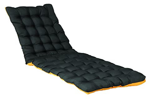 Atout Ciel Gepolstertes Kissen, zweifarbig, für Sonnenbad, Sonnenliege, aus wasserabweisendem Stoff, 190 x 60 cm, 4 Varianten