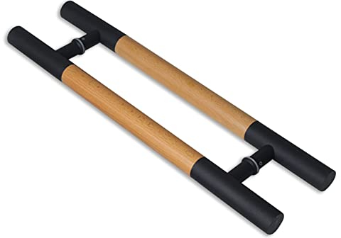 HAPPLiGNLY Türgriff Glastür Stoßgriff Holz & Edelstahl Türgriffe, runde Küchentüren Kommerzielle Türgriffe, for Home Entry Store Garages Cabinet (Color : Black,Size : 100cm/39inch)