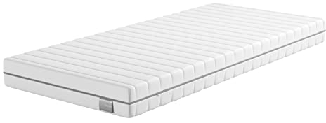 Traumnacht Basis orthopädische 7-Zonen Kaltschaummatratze für alle Schlaftypen, Härtegrad 4 (H4 - fest), 80 x 200 cm, weiß, Öko-Tex zertifiziert, produziert nach deutschem Qualitätsstandard