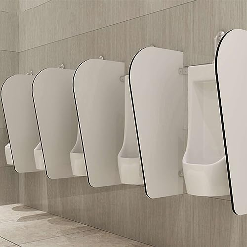 Urinal-Trennwand, Urinal-Trennwand aus Holz mit abgerundeten Ecken, Sichtschutz für Herren-Urinal-Trennwand, Toilettenzubehör für Hotels/Einkaufszentren/Schulen (Größe: 4 Stück)
