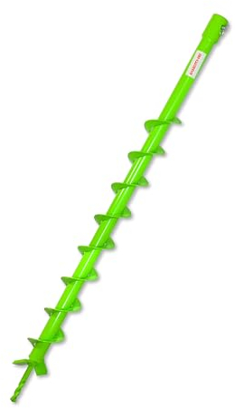 WERHE Coclea di terra per macchina perforatrice ⌀50 mm, lunghezza 80 cm - Coclea per pozzi, impianto di alberi, coclea per fori di terra, coclea per pali, coclea per canalizzazioni - Utensile di scavo