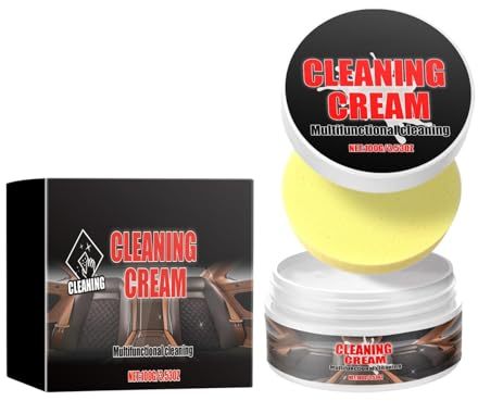 Generic Auto-Lederpflegecreme Lederpflege 100g Balsam Premium Leder Lederreiniger Set Bienenwachs für Ledercouch Auto Möbel Jacke Kleidung Sofa Handtasche Schuhe Sattel Lederfett (Schwarz)