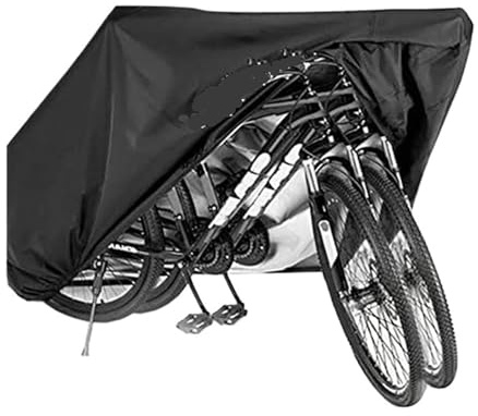 Copri Bicicletta da Esterno Copribici for 1 o 2 Biciclette, 210T Impermeabile for riporre Le Biciclette all'aperto Copribici for Pioggia, Sole, Polvere, UV, Vento Telo Copri Bici
