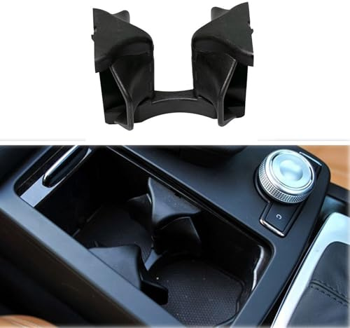 Mittelkonsole Getränkehalter Einsatz Trennwand Trennwand für Mercedes Benz C/E W204 W212 W207, Mittelarmlehne Getränkehalter, 2046802391 (schwarz)