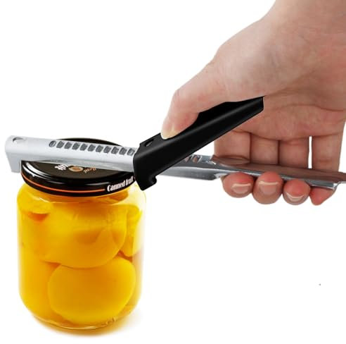 Verstellbarer Dosenöffner für Gläser,GeeRic leicht zu öffnender Deckelöffner, Flaschenöffner für Senioren,Effortless Arthritis Jar Opener,Arthritis Glasdeckelöffner aus Edelstahl