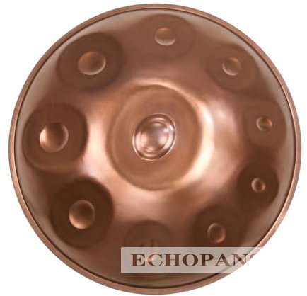 10-Ton D Kurd Handpan - Reiner, Ätherischer Klang | Hochwertiges Stahl-Schlaginstrument | Professionelles Handpan für Meditation, Yoga, Entspannung und Musikproduktion