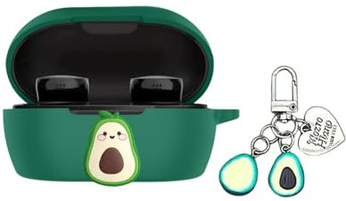 Casevita Bonita funda compatible con auriculares Bose QuietComfort 2024 con llavero, funda protectora de anime de dibujos animados compatible con el nuevo ruido inalámbrico QuietComfort de Bose