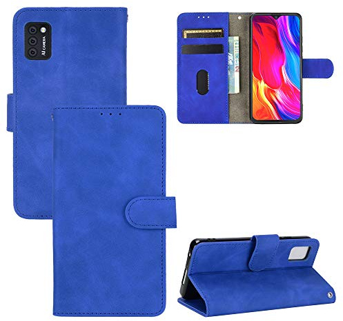 Rfvzubemok Kompatibel mit Cubot Note 7 4G Flip Wallet Hülle,Kompatibel mit Cubot Note 7 4G Ständer Magnetischer Verschluss Blue