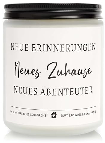 Einzugsgeschenke Wohnung, Geschenk zum Einzug, kerze im glas, Einweihungsgeschenk Haus, Einweihungsgeschenk für Neues Zuhause, duftende Sojakerze