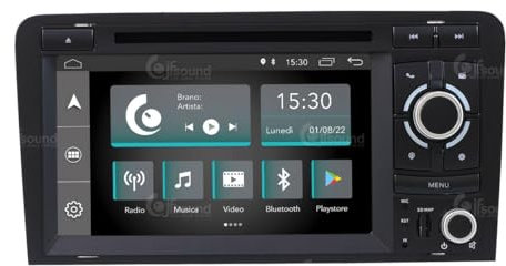 Autoradio für Audi A3 2003-2012 Android GPS Bluetooth WiFi USB DAB+ Touchscreen 7 8core Carplay AndroidAuto