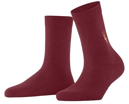FALKE Cosy Wool Reindeer X-Mas Socken scarlet (8228), 39-42