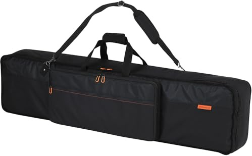 Roland CB-B88S | Keyboard Carrying Bag | For Slim 88-Note Keyboards | Fits RD-88EX, RD-08, FP-30X, FP-10 and GO:PIANO88 | Durable & Comfortable Design | Detachable Shoulder Strap | 2 Accessory Pockets