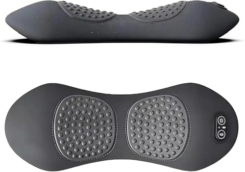 Theraluxe Relax Pro Rücken,Elektrisches Massagegerät Mit Wärme, Vibration & Lendenwirbelstütze Gegen Rückenschmerzen & Zur Wirbelsäulenentlastung (Dunkelgrau,Lademodell)