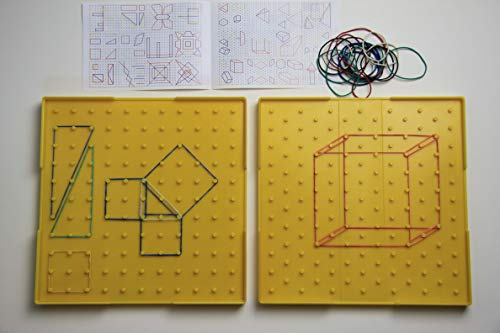 WISSNER® aktiv lernen - Geometrie Brett doppelseitig gelb 23 cm - RE-Plastic®