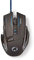 NEDIS - Souris Gaming - Filaire - Droitier - Illuminée - 8 Boutons - Windows 7/8/10 - Port USB - 4000 DPI - Noir