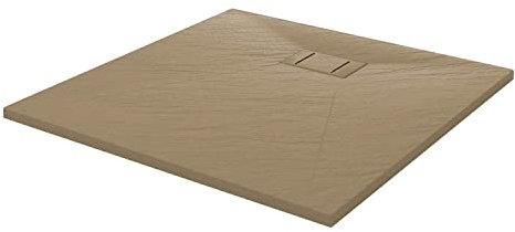 Idralite Piatto Doccia 90x90x2,6 CM Quadrato Tortora Effetto Pietra MOD. Blend