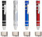 Huture 4 Paquets complète Multifonction Jeu de Mini Tournevis Réparation de Gadgets 8 en 1 Stylo en Aluminium Trousse à Outils Fendue Phillips pour l'amélioration de l'habitat, Rouge/Bleu/Argent/Noir