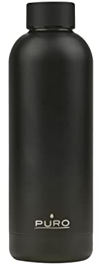 Puro Bottiglia termica in acciaio nero, 500 ml