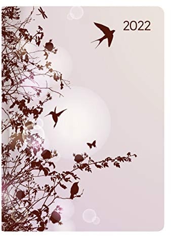 Mini-Buchkalender Style Hummingbird Tree 2022 - Taschen-Kalender A6 - Kolibri - Day By Day - 352 Seiten - Notiz-Buch - Alpha Edition