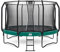 Salta First Class - Trampolin mit Sicherheitsnetz und Leiter - Rund - ⌀ 251/305/366/427/487 cm - Schwarz/Grün (Grün, 251)