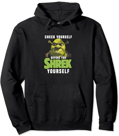 Shrek Check Yourself Before You Shrek Yourself Pullover Hoodie