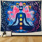 Betylifoy Sieben Chakra Tapisserie Bunte psychedelische Mandala Tapisserie Yoga Meditation Tapisserie Wandbehang Indischer Hippie Tapisserie Wandkunst Dekor für Schlafzimmer (148x200cm)