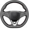MEWANT Lenkradbezug für Opel Astra K/Corsa F/Corsa E (OPC) / Combo E/Grandland X/Insignia/Insignia CT/Mokka Hand Nähen Lenkradhülle aus Echtleder Lenkradschoner