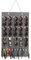 BBrillen Display Hängende, Sonnenbrille Organizer, Aufbewahrung Sonnenbrillenhalter, Filzmaterial,15 Steckplätze, Multifunktionsschnallen, Kartenfächer, für Sonnenbrillen (Lgrau)
