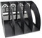 Porte-revues de Bureau 4 Compartiments Support Boite de Rangement Plastique Etagère Module de Rangement DIY Organisateur de Papiers Magazines Dossies Livres Cahiers Panier de Stockage Fichier Bureau