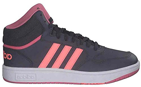 Adidas Hoops MID 3.0 K Sneaker, Legend Ink/Beam pink/Pulse Lilac, 40 EU