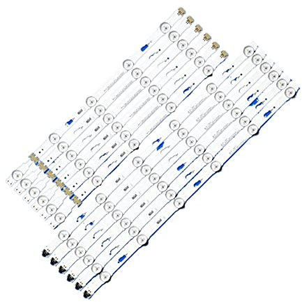 HCZION Tira de LED for iluminación Trasera 11 lámparas aptas for Samsung S_5U75_48_FL L5 R6 BN96-34793A 34794A UE48JU6000 UE48JU6400K UE48JU6450 V5DU-480DCA-R1 Tiras de luz de Fondo de TV