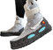 Zurück in die Zukunft Air Mag Plüsch Sneaker Hausschuhe - Marty McFly Individuelle Hausschuhe - Gehäkelte Gestrickte Plüsch Stiefel - BTTF Film Cosplay Fans Outfit - Bio-Baumwolle Weiche Schuhe
