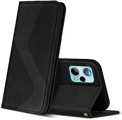 ZONNAVI Coque pour Xiaomi Poco F5 5G, Premium Étui Housse en Cuir de Protection avec [Emplacements Cartes] [Magnetique], Clapet Folio Portefeuille pour Poco F5 5G (Noir)