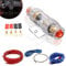 Kfz Verstärker Kabelsatz Subwoofer Kabel: HOMURY 10GA Endstufe Auto Anschluss Set, Endstufen-Anschluss-Set 25mm², Audio Subwoofer Sicherungshalter Gabelkabelschuhen Kabelbinder mit Sicherung