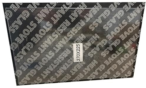 Chimsoc Cristal de repuesto para estufa Firefox 8 / Tiger (370 mm x 225 mm, rectangular)