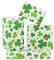 Green Clover Geschenkpapier mit Goldmünze Marienkäfer auf weißem Papier, 4 Bögen, flach gefaltet, 50,8 x 71,1 cm pro Blatt, für St. Patrick's Day, Hochzeit, Geburtstag, Brautpartys