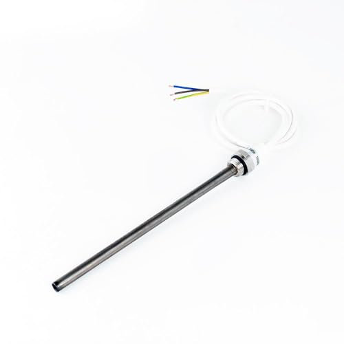 Zamuna Dual Fuel PTC Electric Heating Element with Cable for Heated Towel Rails Ladder Radiators Warmer (400 Watt)