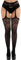 KLONKEE Bas pour porte-jarretelles Femme Collants Jarretelles Noir Femme Sexy Taille Extensibles Collant Ouvert