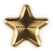 Le Creuset Grand bouton étoile en acier inoxydable, doré
