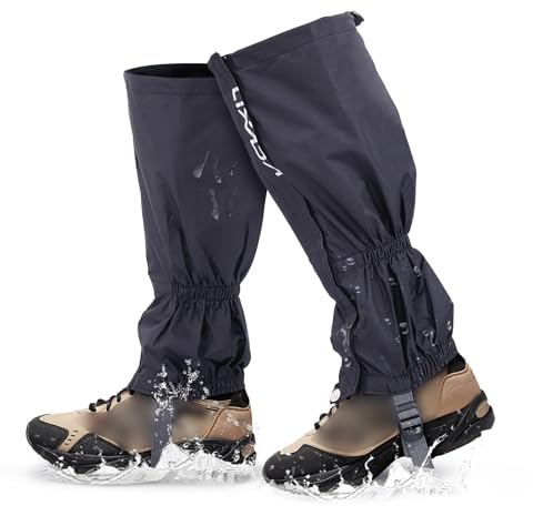 Solinder Ein Paar Gamaschen Außen Unisex Reißverschluss Closure tragen und Wasserdicht Stoff Gamaschen Gamaschen Abdeckung für Rad Fahren Snowboard Wandern