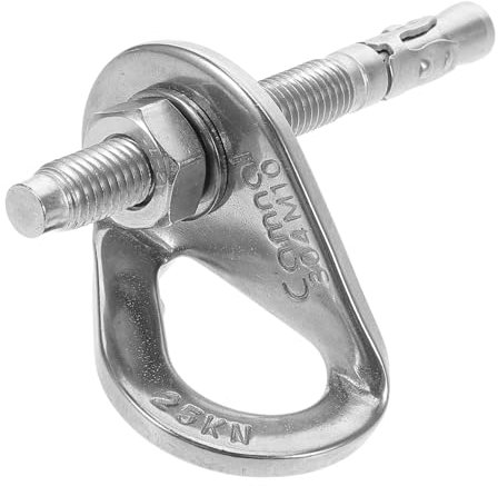 BESPORTBLE 1 Pair Hangers Heavy Duty Clothes Rack Hooks Hangers Heavy Duty Bolts Clothes Rack Heavy Duty Heavy Duty Clothes Hangers Rock Anchor Climbing Holds Stainless Steel Silver