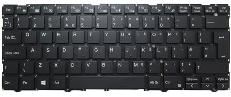 Laptop-Tastatur für Schenker XMG Core 14 Vereinigtes Königreich UK mit Hintergrundbeleuchtung Schwarz Neu