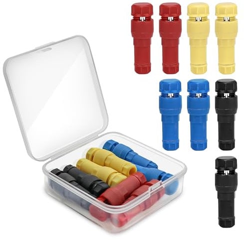 WEILAOK Rubacorrente, Rubacorrente 12V Auto, Ruba Corrente 12 Volt per Auto, Rubacorrente 220V, Connettori Elettrici Rapidi T Tap Connettori per il Collegamento Rapido dei Fili Senza Tagliare,8 Pezzi