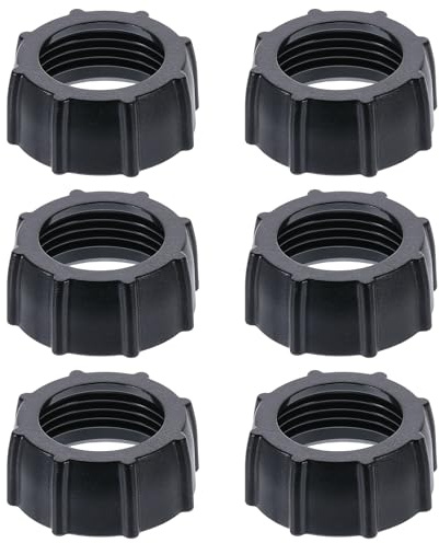 6 PCS Tightening Nut for Replacement Car Mount Screw-On for 17mm Ball Head, Car Phone Mount Replacement Parts Tightening Nut Ball Fixed Adapter Head Bracket Holder Ring for DVR Mobile Phone Holder