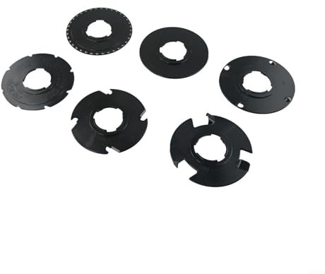 Fauhapyway 60010 Garden Sower Plant Plates Set With 6 Interchangeable Seeders For Radish Carrot Beans Beets Sweet Plant Plates Set